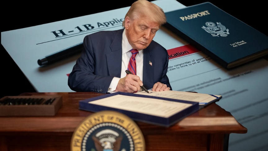 President Trump issued an executive order aiming to reduce or eliminate nonimmigrant H-1B visa abuse.