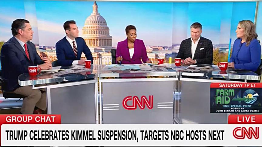 Panel discussion on CNN featuring form Biden staff member Meghan Hays and NY Rep. Dan Goldman